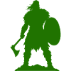 Wikinger Krieger Silhouette