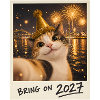 Bring On 2027 Glückskatze Selfie Silvester