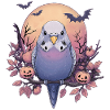 Wellensittich Halloween