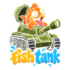 Fisch im Tank Cartoon-Motiv