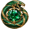 Smaragdgrüner Ouroboros