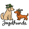Jagdhunde Dackel und Retriever