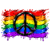 Regenbogen Friedenssymbol
