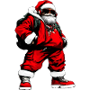 Weihnachtsmann Rapper Hip Hop