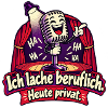 Ich lache beruflich. Heute privat.