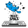 Geek-Humor-Katze – Brauche Abstand