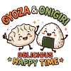 Gyoza & Onigiri süßes Duo