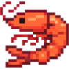 Pixel Shrimp Retro