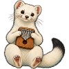 Hermelin spielt Kalimba
