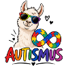 Lama Regenbogenpuzzle Autismus