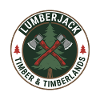 Stickerjack Crossed Axes Kiefernbaum-Abzeichen Geschenk
