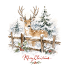 Weihnachtsrentier im Schnee