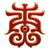 Karmesinrotes Kaiserliches Glyph