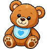 Herzblatt Teddy Plüschmotiv
