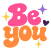 Be You Retro Lettering