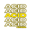 Acid Techno – Gelbe Schriftreihen