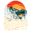Ruhestand-Plan: Berglandschaft Fahrrad