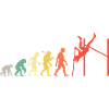 Retro Stabhochspung Evolution Leichtathletik Fans