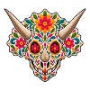 Zuckerschädel-Triceratops – Pyrenäen-Linie Labor