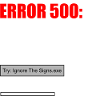 FEHLER 500 — INNEN GEBROCHEN