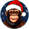 Affen Weihnachten / X-Mas Schimpanse