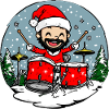 Schlagzeuger Weihnachten / Xmas Schlagzeug