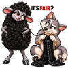 Schaf und Wolf – Strickhumor