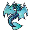 Aquarell-Skizze von Azurdrachen