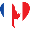 Frankreich & Kanada Flagge | Franco-kanadisches Geschenk