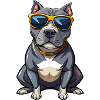 Hund mit Sonnenbrille
