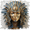 Goldene Maske der Steampunk-Königin Osiris