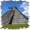 Maya-Pyramide Chichén Itzá im Sonnenlicht