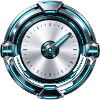 Tacho Cyan Silber