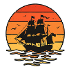 Segelschiff Sonnenuntergang