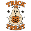 Halloween-Geist mit Kürbis-Jackolantern