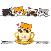 Kawaii Katzen-Teeparty