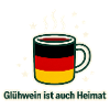 Glühwein Heimat Tasse Flaggen Design