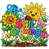 Still Growing: Farbenfrohes Gartenmotiv