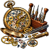 Uhrmacher Werkzeug – Steampunk Uhrwerk Kunst