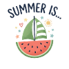 Summer Is Watermelon Segelboot Sommer