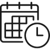 Kalender-Erinnerungszeilen-Symbol