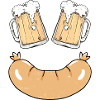 Bockwurst und Bier