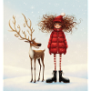Winterfreundschaft im Schnee