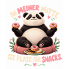 Panda mit Snacks