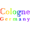 Köln Regenbogen Schriftzug
