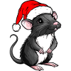 Weihnachtsmann Ratte