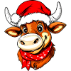 Weihnachtsmann Stier