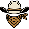 Cowboyhut Halstuch Logo
