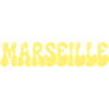 Marseille Yellow Bubblée Typografie