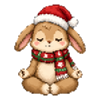 Meditatives Hasen-Weihnachten